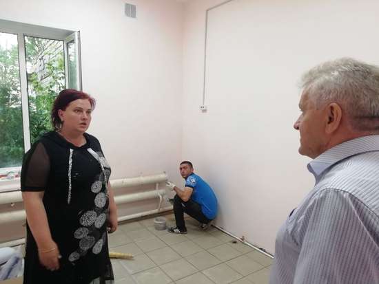 Начался ремонт детского сада «Искорка».