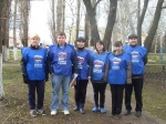 Cубботник по  благоустройству территории возле памятника воинам