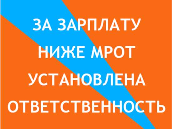 Проводится работа с работодателями по вопросу обеспечения выплаты заработной платы сотрудникам не ниже МРОТ