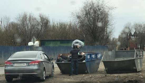 Автомобильные шины нельзя складировать на площадках для ТКО