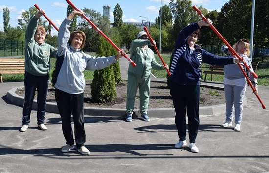Старшее поколение Романовского района занимается спортом на свежем воздухе