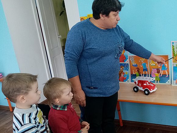 В Детском саду «Теремок» прошли беседы о пожарной безопасности