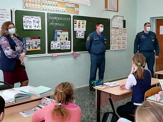 В рамках всемирного дня гражданской обороны проведены открытые уроки по основам безопасности жизнедеятельности