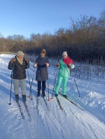 Романовские пенсионеры совершили прогулку на лыжах