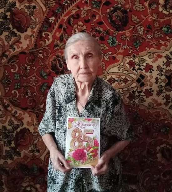 Романовский получатель социальных услуг отмечает юбилей.