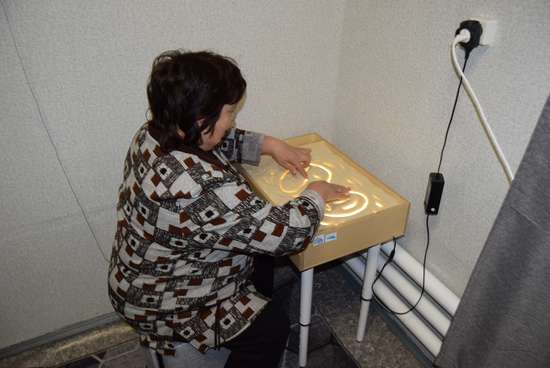 Проведено очередное занятие в сенсорной комнате