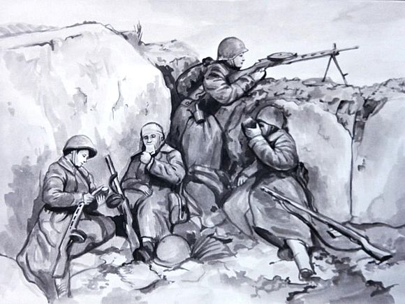 Рисунок юной художницы из Саратовской области -  в числе лауреатов Всероссийского творческого конкурса «Мои герои большой войны»